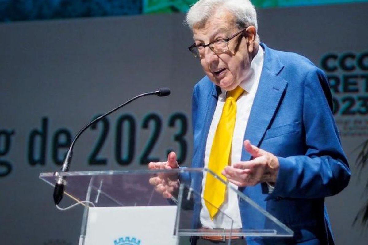 Joan Domènech, en els Premis Recercat 2023 / Ajuntament de Lloret de Mar