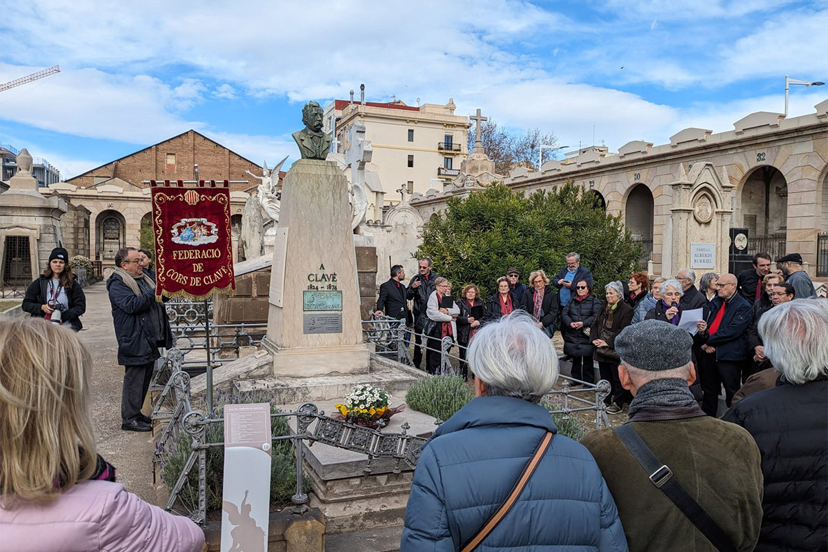 Festa in memoriam per Josep Anselm Clavé al cementiri del Poblenou