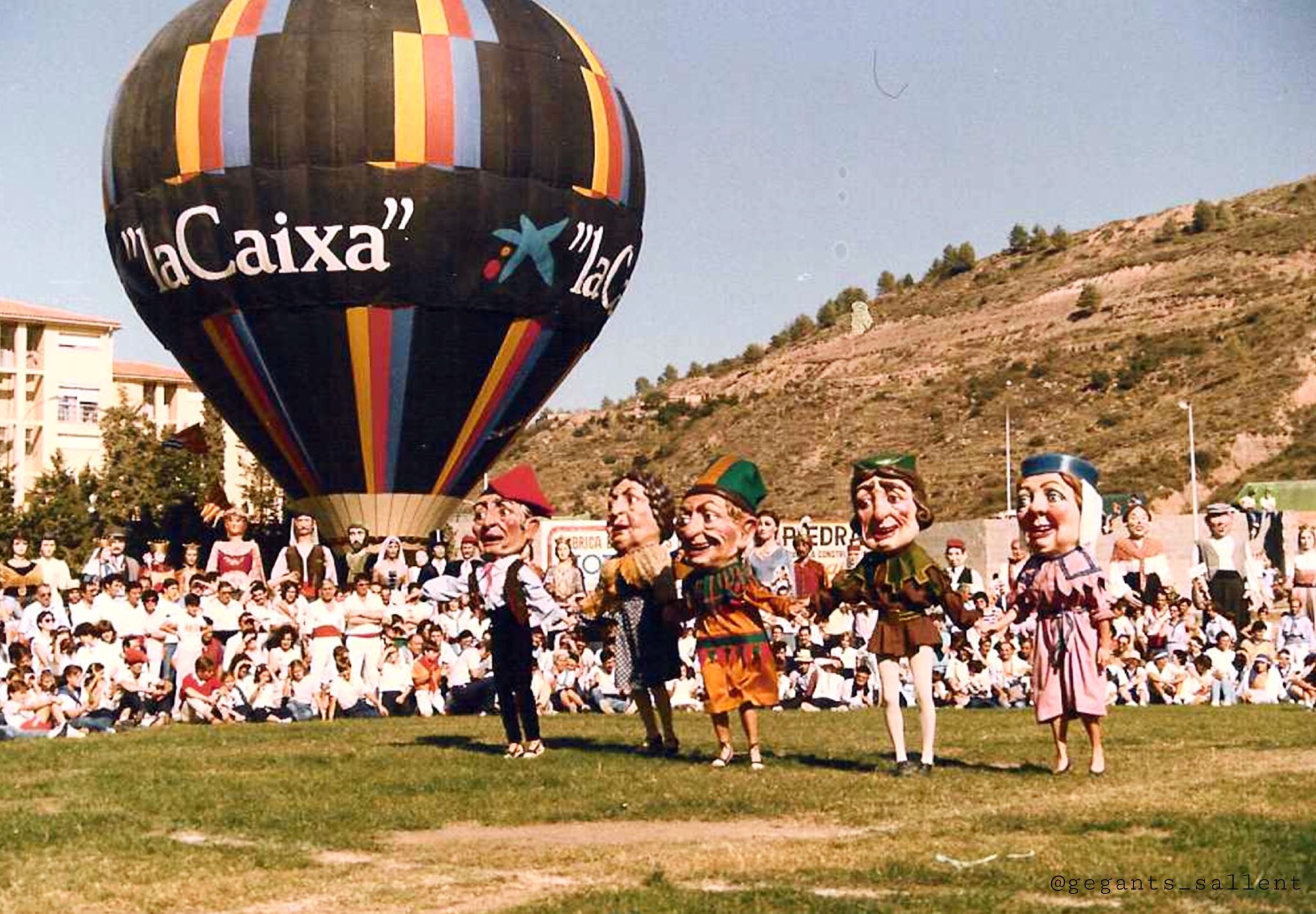Celebració de la I Ciutat Gegantera de Catalunya a Sallent l'any 1985 | Autor: Gegants i Nans de Sallent