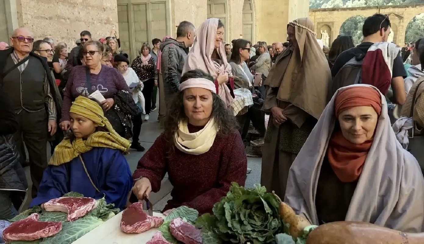 Imatge de la 10a Trobada de Pessebres Vivents, celebrada a Jesús | Federació de Pessebres Vivents de Catalunya