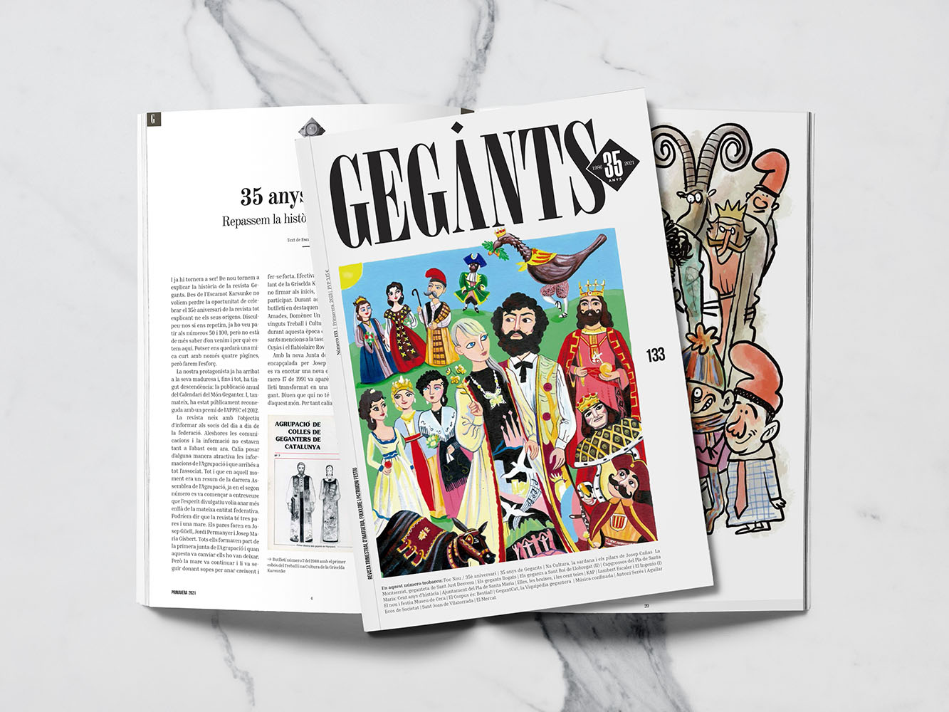 El nou número de la revista inclou una il·lustració commemorativa de Núria Fortuny a la portada