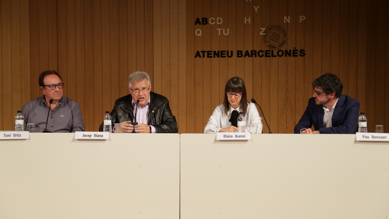 Els ponents de la taula rodona 'Les bandes: formació musical i arrelament' | Àlvar Andrés