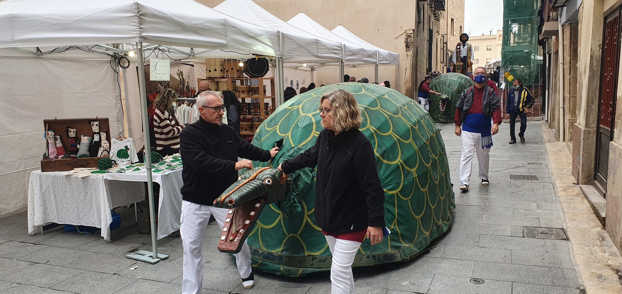 La Cucafera, una de les figures més emblemàtiques de la imatgeria festiva de Tortosa