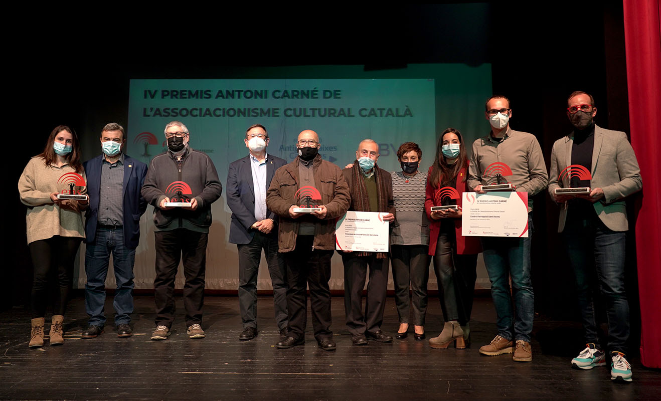 Imatge dels guanyadors dels IV Premis Antoni Carné