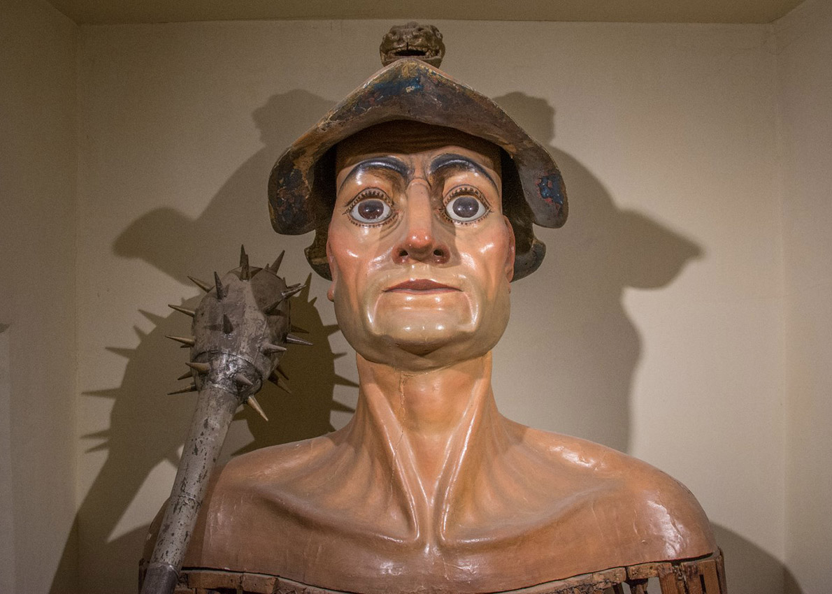 El gegant de Torroella de Montgrí que està exposat al Museu de la Mediterrània. | Fidel Torrent