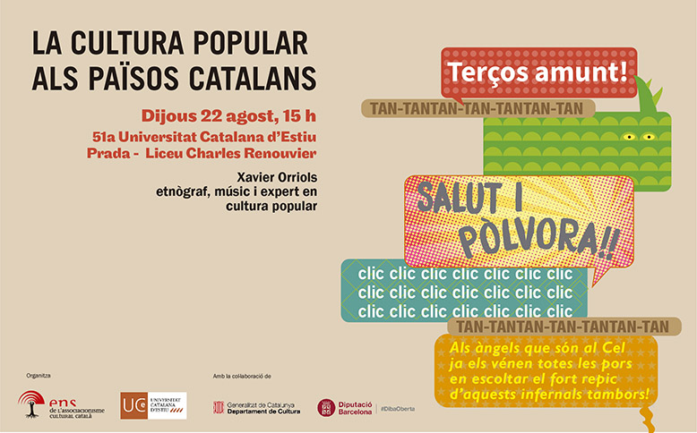 Cartell promocional de la conferència de Xavier Orriols
