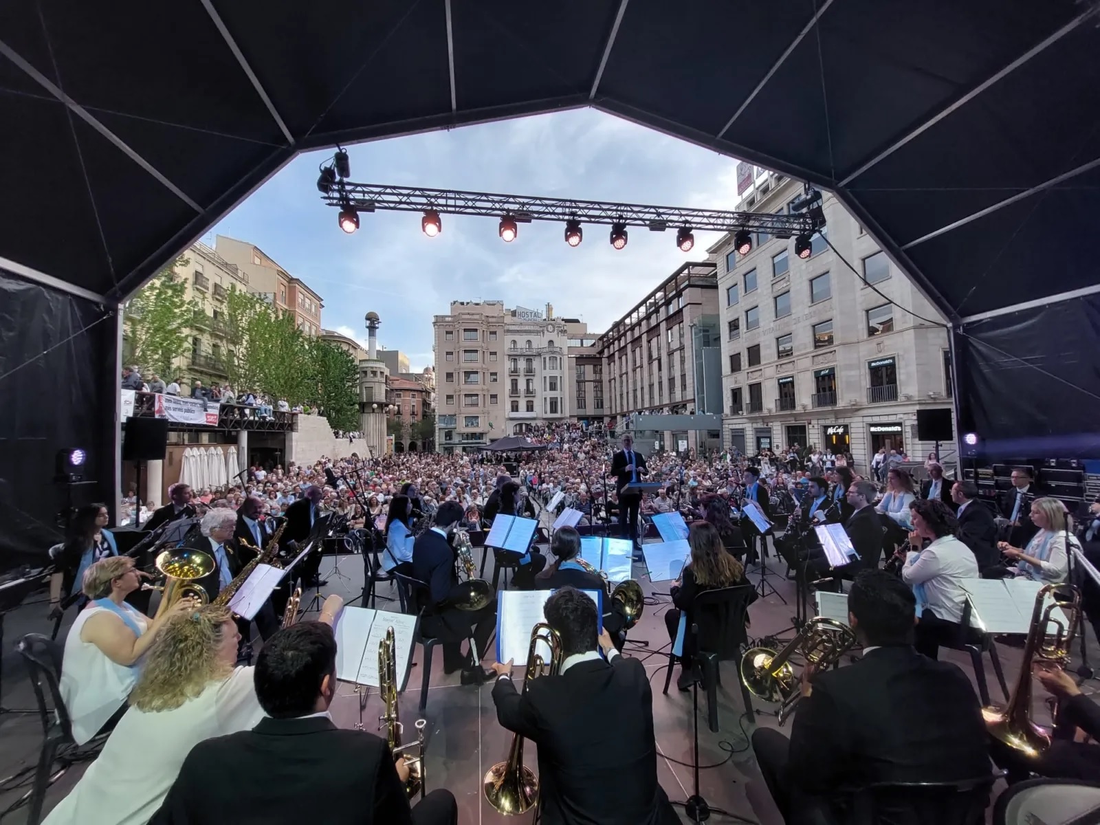 La Banda Municipal de Lleida en una edició anterior del Fem Banda