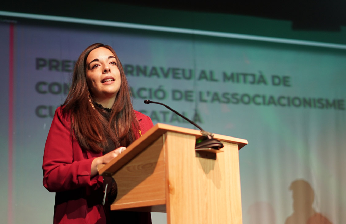 Queralt Pedemonte ha estat guardonada amb el premi Antoni Carné 2021 al Mitjà de Comunicació