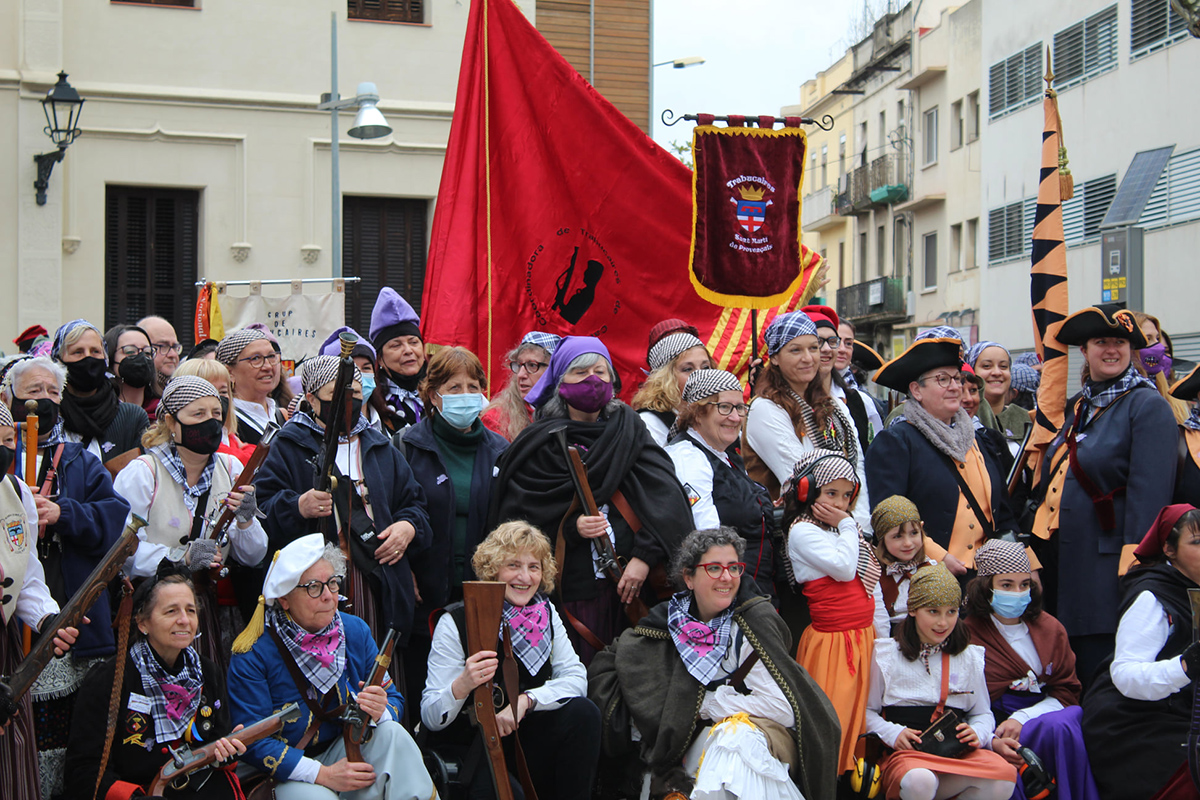 Edició anterior de la Trobada de la Dona Trabucaire al Prat de Llobregat / Foto: Janet RoRo. Trabucaires del Comú