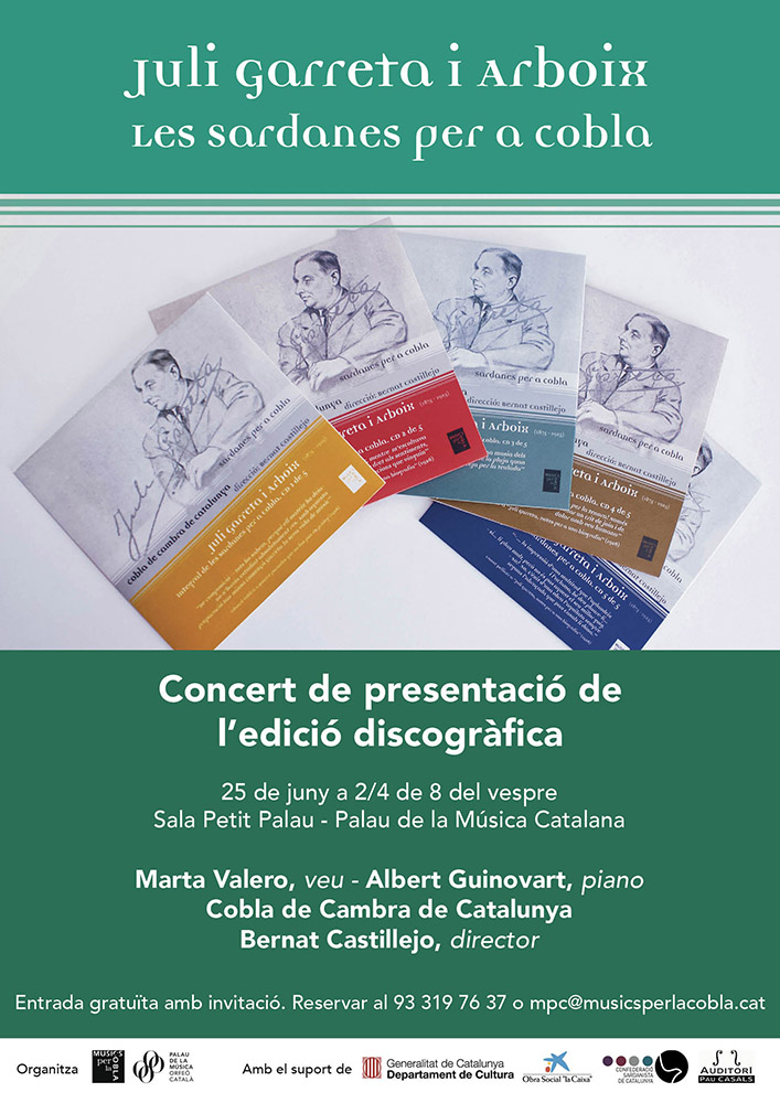 Enregistrament de la Cobla de Cambra de Catalunya a l'Auditori Pau Casals (El Vendrell).