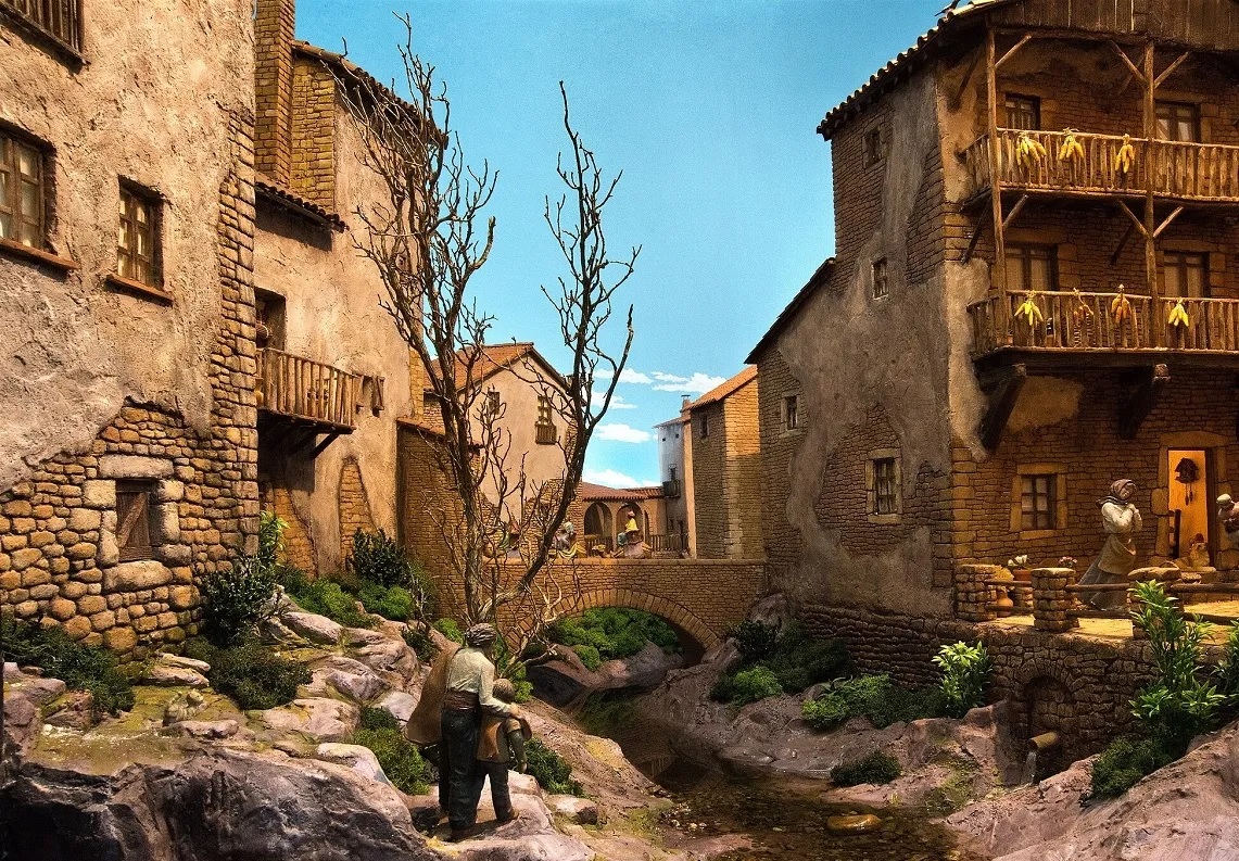 Diorama creat pel Joan Sáez i el Jonathan Saiz del Grup Pessebrista de Castellar del Vallès | Wikicommons