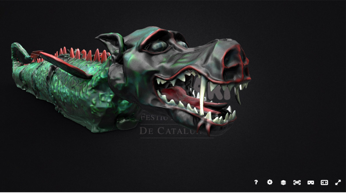 El bestiari festiu català en 3D, ara accessible a tothom per Internet