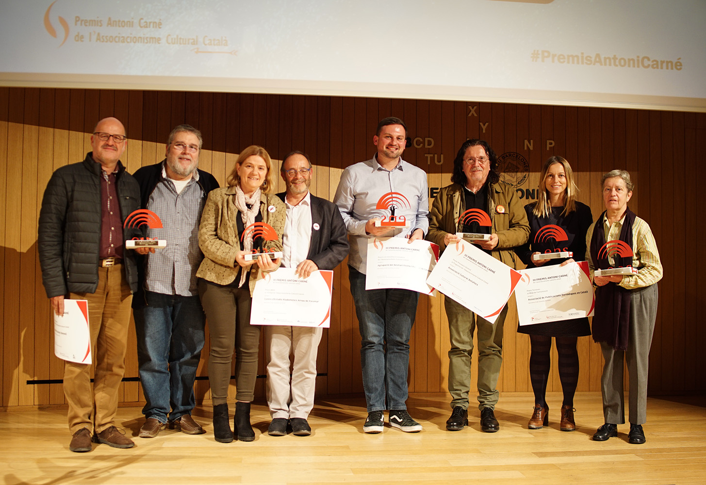 Guardons dels III Premis Antoni Carné, que va celebrar-se a l'Ateneu Barcelonès | Àngels Melange