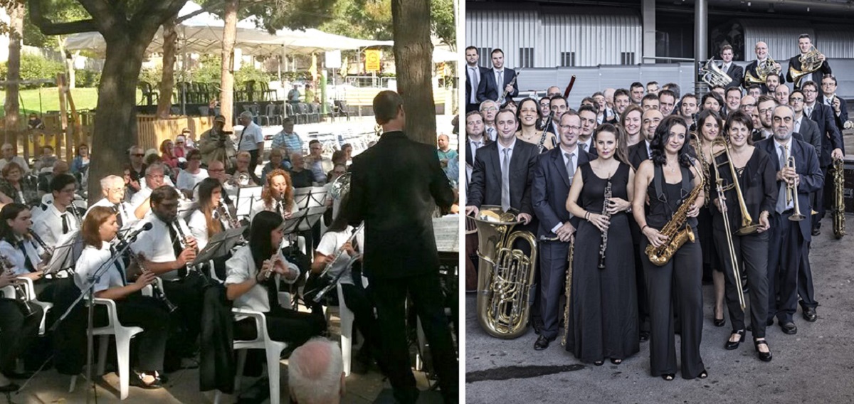 La Banda Simfònica Roquetes-Nou Barris i la Banda Municipal de Barcelona