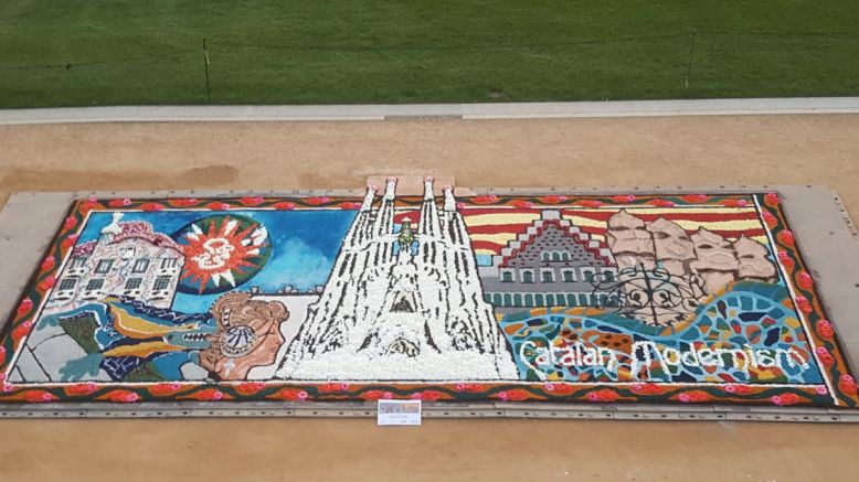 A l'Smithsonian Folklife de Washington, la FCEC ja va crear una catifa sobre la Sagrada Família.